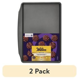 (2 pack) Premium Non-Stick Steel Cookie Sheet 13" x 20" Rectangular Baking Tray, Packaging May Vary