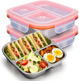 Palksky Lunch Box Containers Stainless Steel, Bento Lunch Box for Adults Men Women