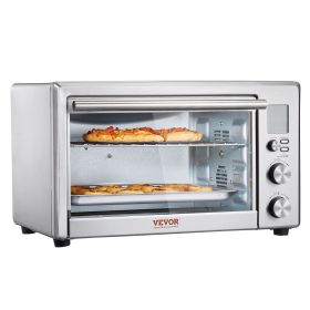 VEVOR 13-IN-1 Air Fryer Toaster Oven, 28L/29.6Qt Convection Oven, 1800W 2-Tier Toaster Ovens Countertop Combo with Wire Racks, Pizza Pan, Gloves