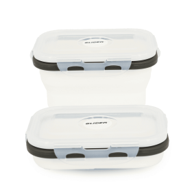 GLIDER LB White Bento Premium Lunch Box & Food Storage Containers